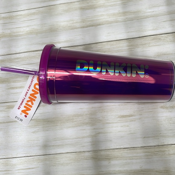 Limited edition Dunkin’ Donuts 2024 Valentines purple holographic tumbler - Picture 4 of 4